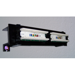 Патч-панель TWT настенная горизонтальная, 12 портов, UTP, 5E